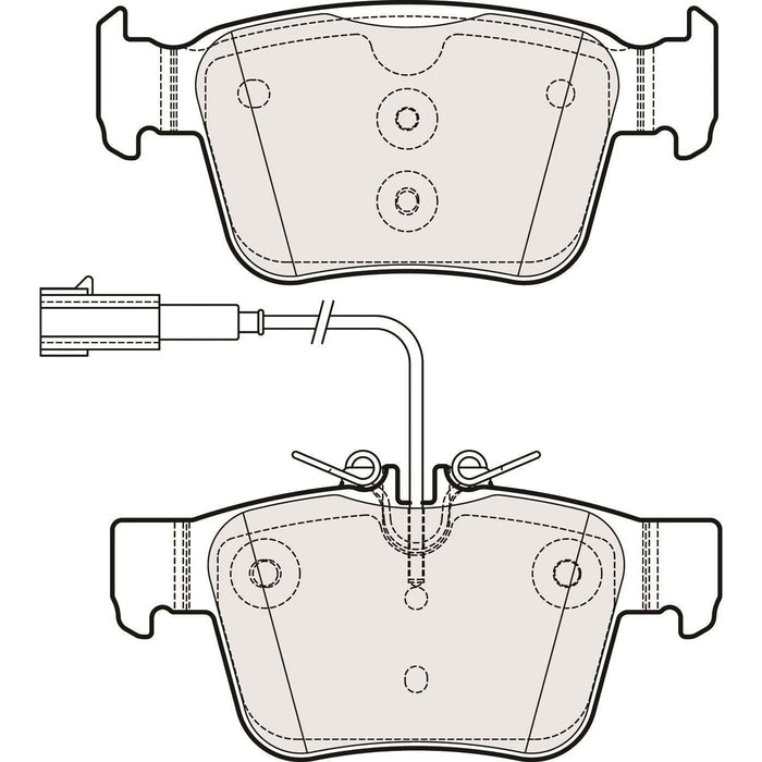 Apec Brake Pads Rear Fits Alfa Romeo Giulia Stelvio Maserati Levante