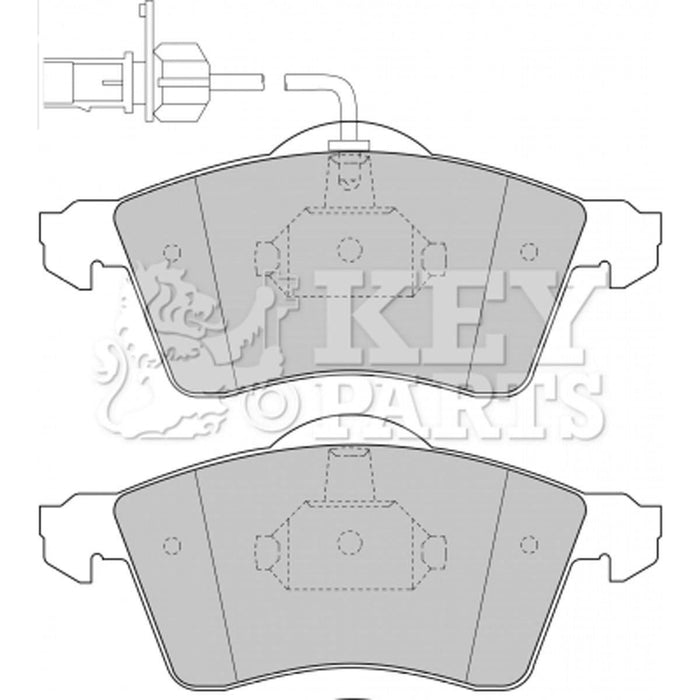 Genuine Key Parts KBP1692 Front Brake Pads-Includes Wear Indicators (Ate-Teves)