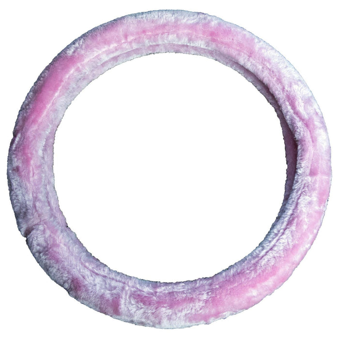 Pink Fluffy Furry Steering Wheel Cover for Mercedes C Class GLC GLA A Class etc