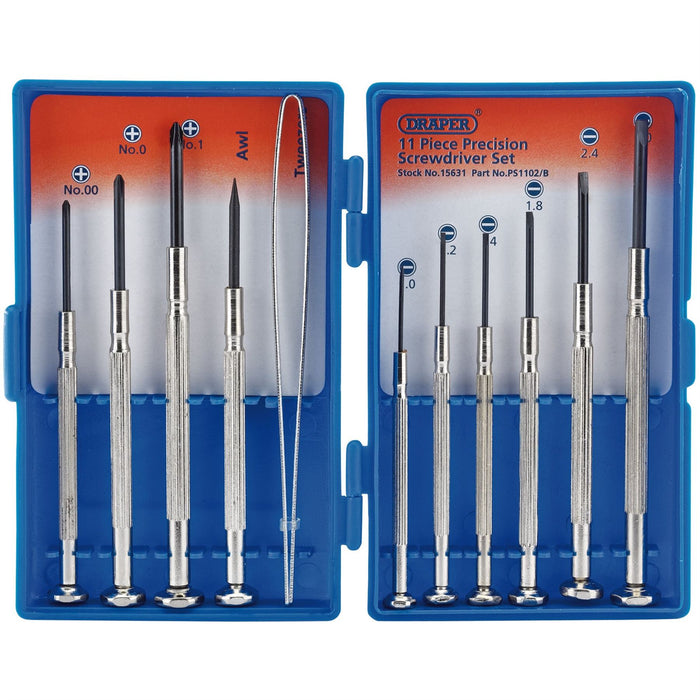 Draper Precision Screwdriver Set (11 Piece) 15631 Draper  - Dynamic Drive