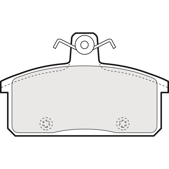 Apec Brake Pads Rear Fits Santana Ps10