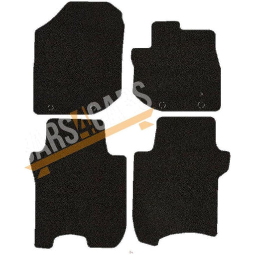 Fully Tailored Black Carpet Car Mats for Honda Jazz 11-15 Set of 4 With 4 Clips UKB4C  - Dynamic Drive