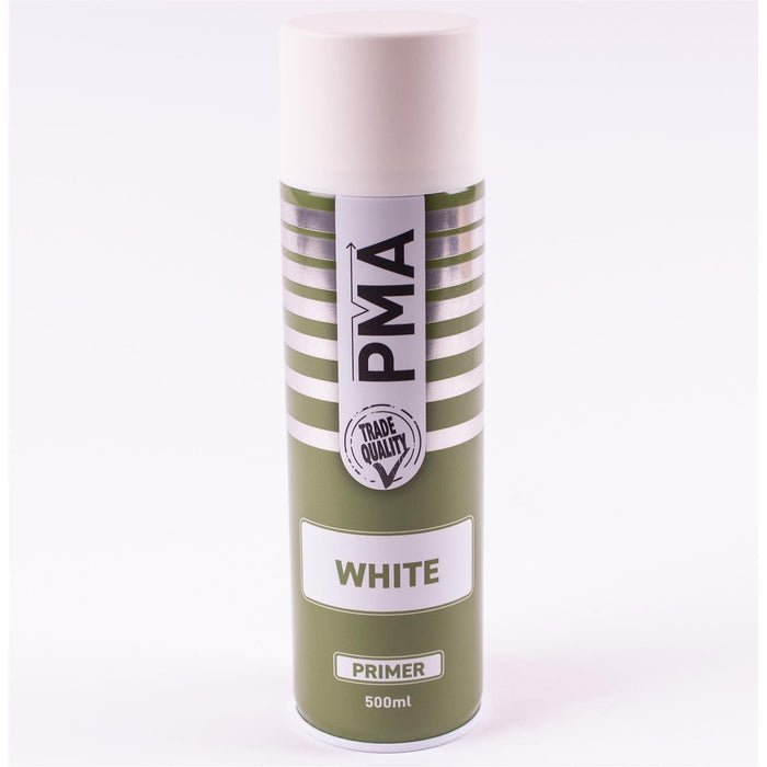 4X PMA Aerosol Spray Primer White 500ml High Coverage Plastic Primer