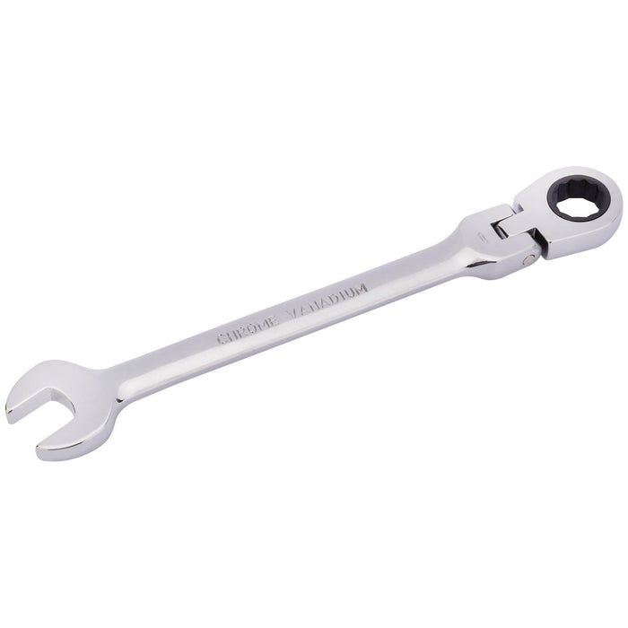 Draper HI-TORQ Metric Flexible Head Ratcheting Combination Spanner, 13mm