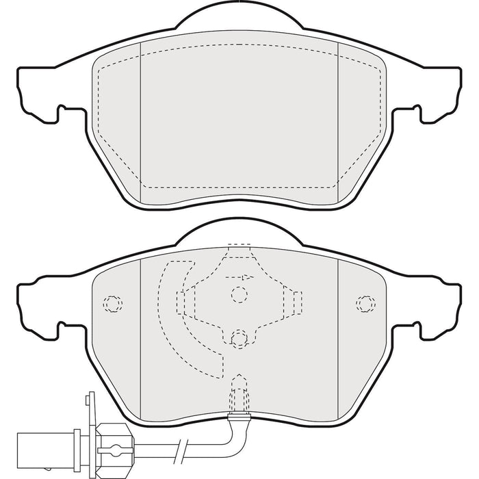 Apec Brake Pads Front Fits Audi A4 A6 Seat Exeo Skoda Superb VW Golf Passat