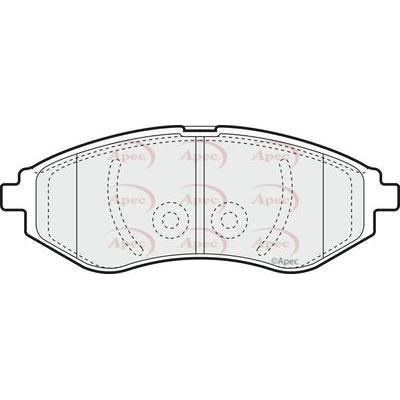 Apec Brake Pads Front Fits Chevrolet Aveo Kalos Daewoo Proton Savvy