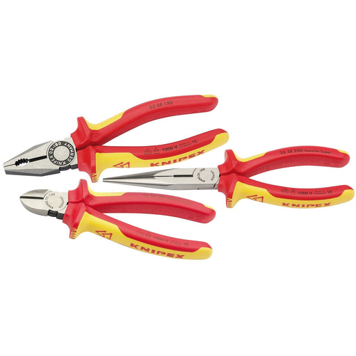 Draper Knipex 00 20 12 VDE Plier Assembly Pack (3 Piece) 44948 Draper  - Dynamic Drive