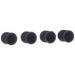 Wot-Nots Car Dust Caps - Black Plastic - Pack Of 4 Wot-Nots  - Dynamic Drive