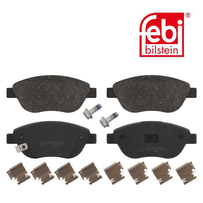 Genuine FEBI Front Brake Discs & Pads Set Vented for Fiat 500L