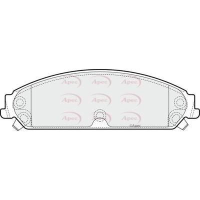 Apec Brake Pads Front Fits Chrysler 300