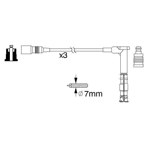 Genuine Bosch Ignition Lead B316 0986356316