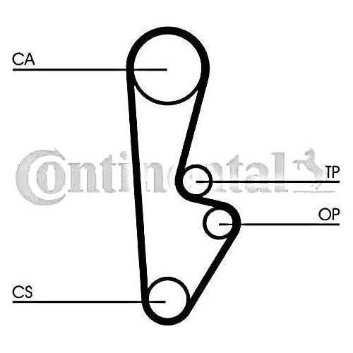 Genuine Continental ContiTech Timing Belt Kit fits Honda AccordPrelude 1.62.0 CT ContiTech  - Dynamic Drive