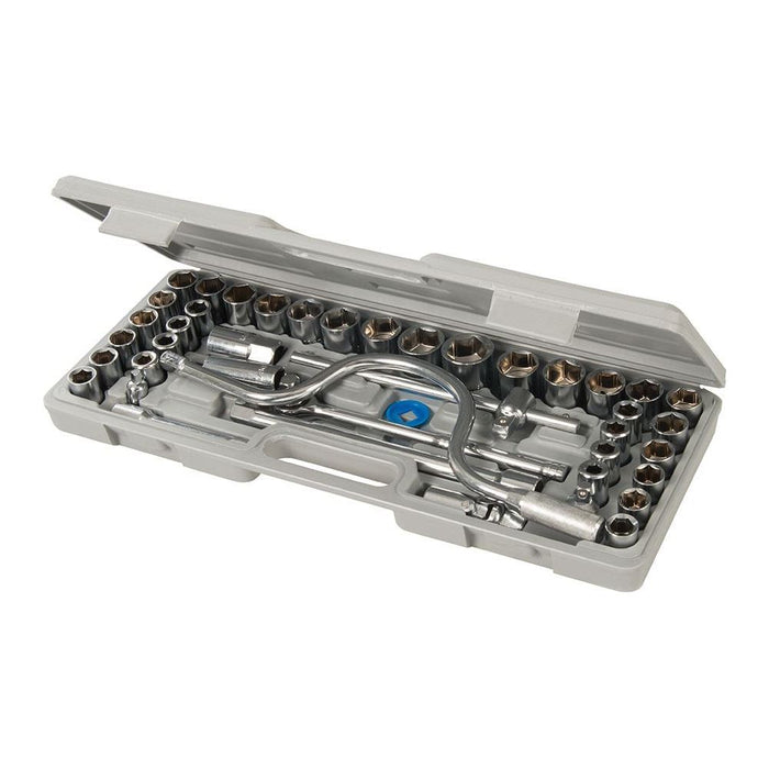 Silverline Socket Set 1/2" Metric/AF 42pce 42pce