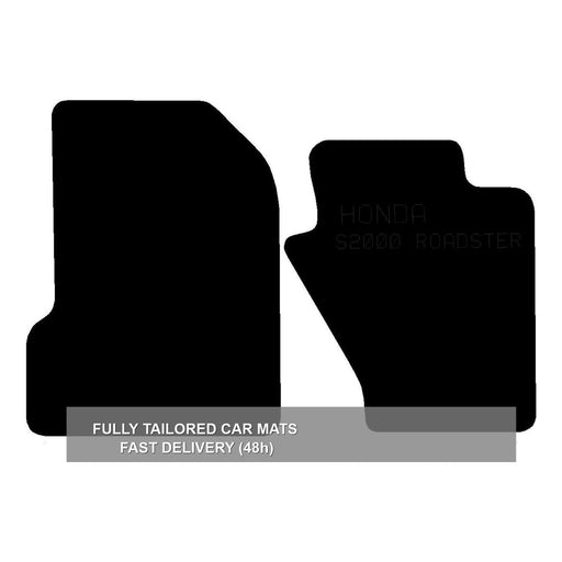 Fully Tailored Black Carpet Car Mats for Honda S00 99> Set of 2 With 2 Clips UKB4C  - Dynamic Drive