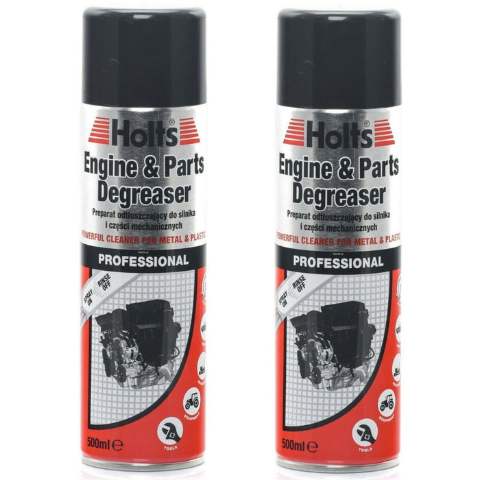 2 x Holts Engine & Parts Degreaser Spray Cleaner Car Grease Dirt Remover 500ml Holts  - Dynamic Drive