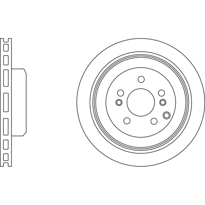 Apec Brake Disc Rear Fits Hyundai Ix55