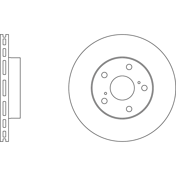 Apec Brake Disc Front Fits Toyota Estima Lite-Ace Previa