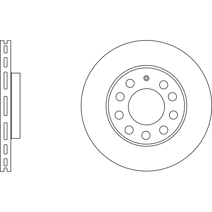 Genuine APEC Front Brake Discs & Pads Set Vented for Seat Leon