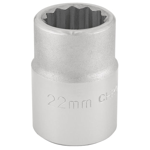 Draper 12 Point Socket, 3/4" Sq. Dr., 22mm 16691 Draper  - Dynamic Drive