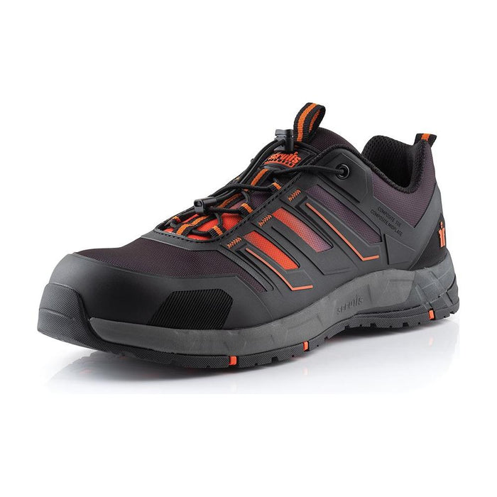 Scruffs Air Safety Trainer Black/Orange Size 7 / 41 Scruffs  - Dynamic Drive