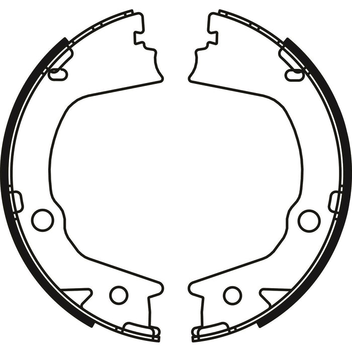 Apec Brake Shoe Rear Fits Ssangyong Korando