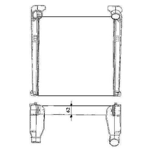 NRF Radiator fits CAC MAN L 2000 (6CYL) >1 NRF  - Dynamic Drive