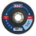 Sealey 115mm Zirconium Flap Discs 80Grit 22mm Bore - Pack of 10 FD1158010 Sealey  - Dynamic Drive