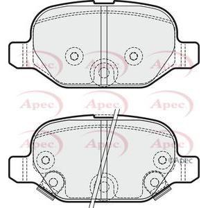 Apec Brake Pads Rear Fits Abarth 595 Fiat 500