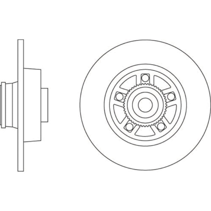 Apec Brake Disc Rear Fits Nissan Primastar Opel Vivaro Renault Trafic Vauxhall W