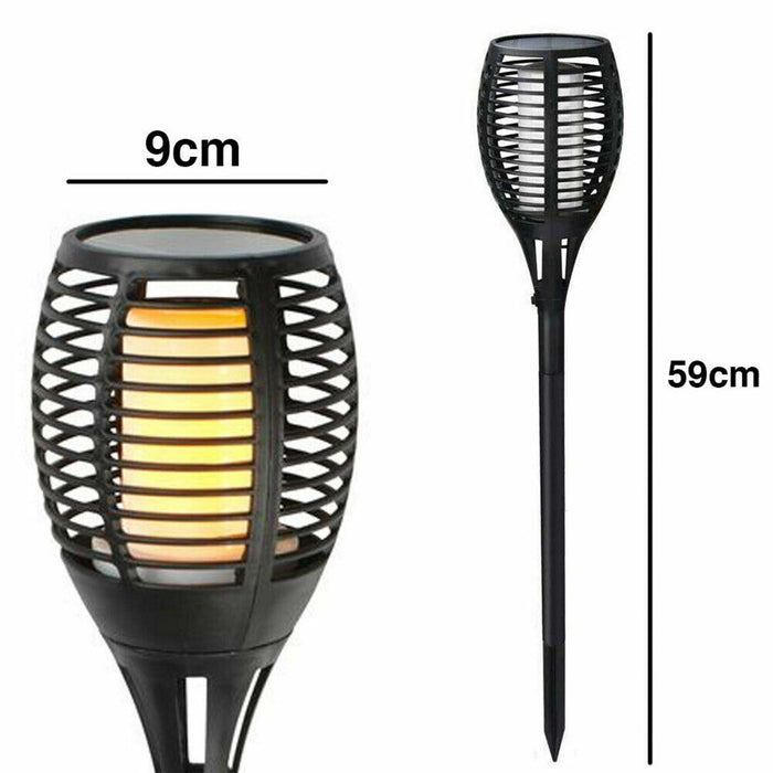 30 LED Flame Solar Torch Light Waterproof Flickering Dancing Path Garden Lamp Grundig  - Dynamic Drive