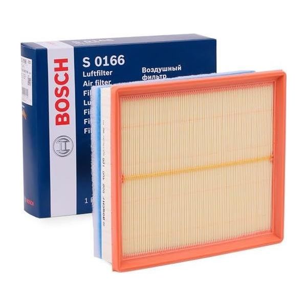 Genuine Bosch Car Air Filter S0166 fits Vauxhall Movano CDTi - 2.5 - 06-10 F0264