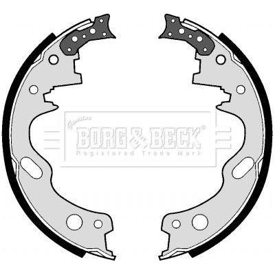 Genuine Borg & Beck Brake Shoes fits Nissan to 31899 BBS6186 Borg & Beck  - Dynamic Drive