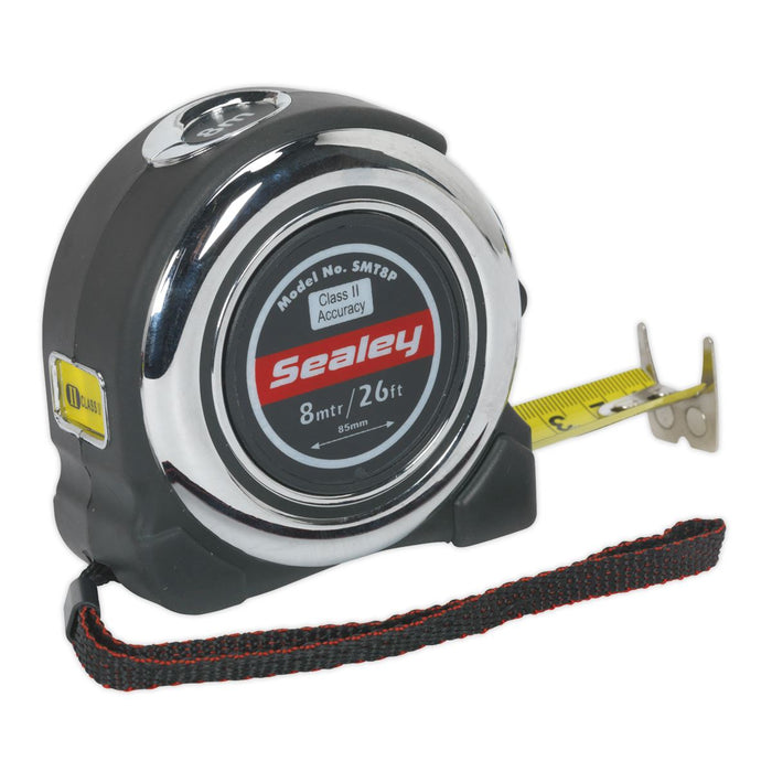 Professional Tape Measure 8M(26Ft) Sealey  - Dynamic Drive