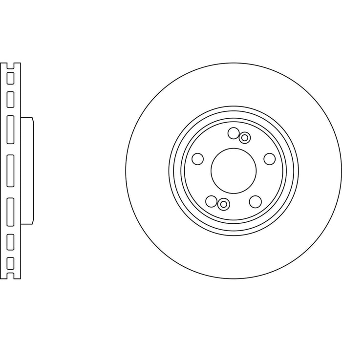 Apec Brake Disc Front Fits Renault Espace Laguna