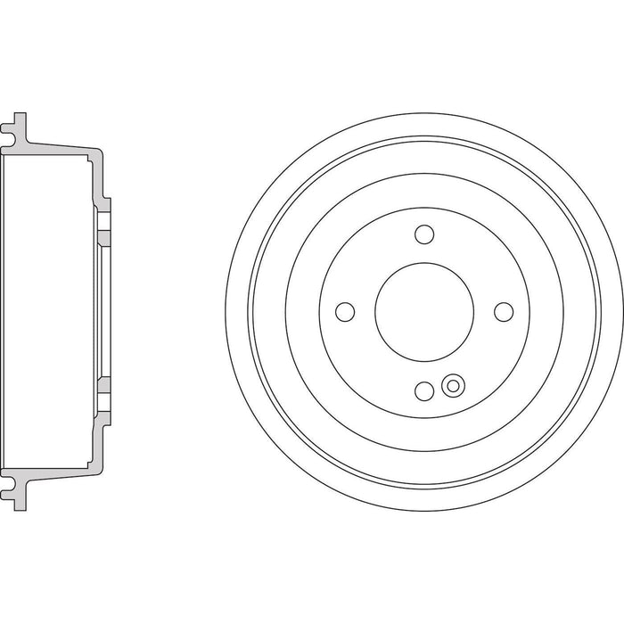 Apec Brake Drum Rear Fits Hyundai I20