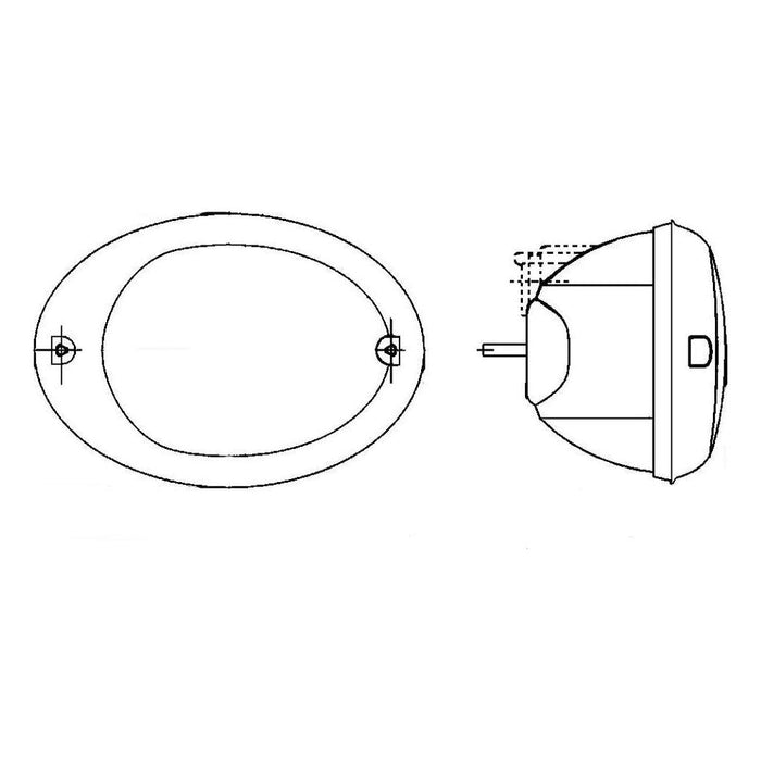 Hella Direction Indicator Agroluna Halogen 12V 2BA 343 130-587 Hella  - Dynamic Drive