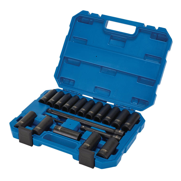 Draper HI-TORQ Metric Deep Impact Socket Set, 1/2" Sq. Dr. (19 Piece) Draper  - Dynamic Drive