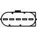 Hella Air Mass Sensor 5-pin connector Bolted 8ET 009 142-351 Hella  - Dynamic Drive