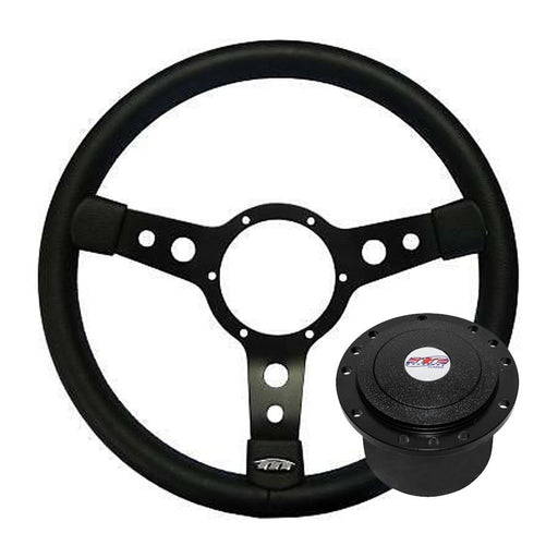 13" Mountney Vinyl Steering Wheel + boss kit for Ford Cortina Anglia Escort Mountney  - Dynamic Drive