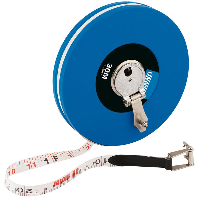 Draper Fibreglass Measuring Tape, 30m/100ft x 13mm 88216 Draper  - Dynamic Drive