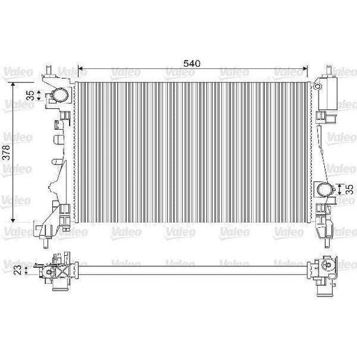 Genuine Valeo fits Radiator OpeLeft Corsa D 1.2 1.4 Valeo  - Dynamic Drive