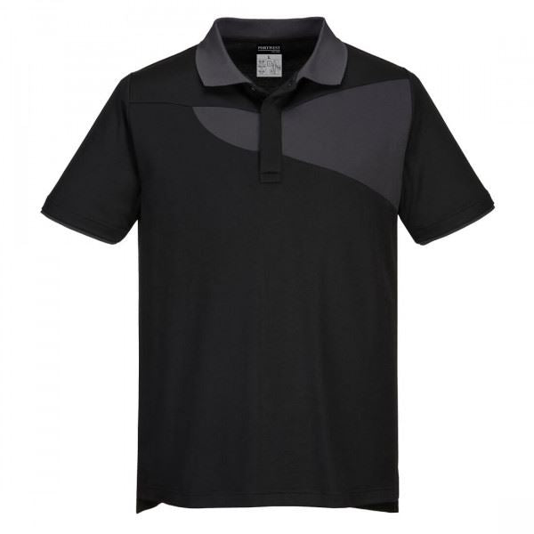 Portwest Pw2 Polo Shirt S/S Medium PW210BZRM Portwest  - Dynamic Drive