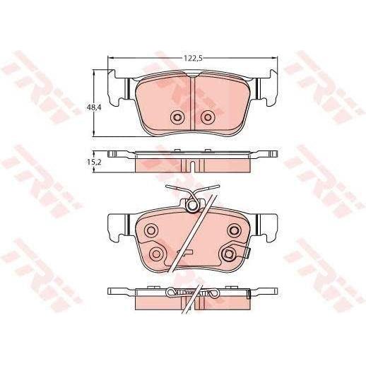 Genuine TRW Brake Pads GDB2256 TRW  - Dynamic Drive