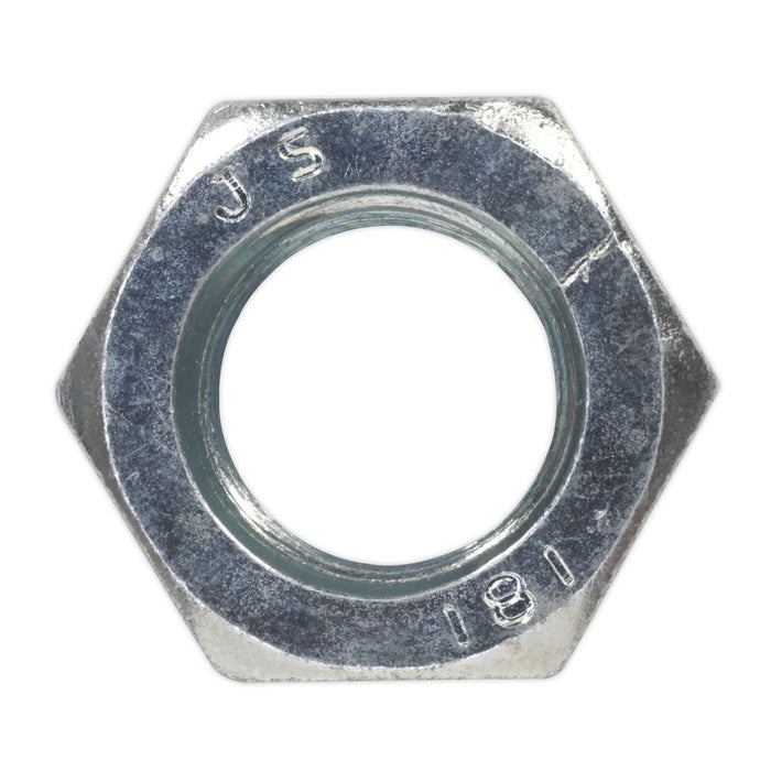 Sealey Steel Nut DIN 934 M16 Zinc Pack of 25 SN16