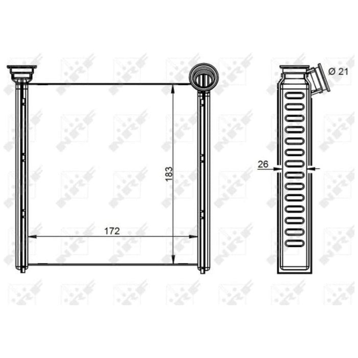 NRF Heater Radiator 54342