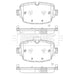 Genuine Borg & Beck Brake Pads Rear fits Q7 3.0 0515 BBP2674 Borg & Beck  - Dynamic Drive