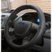 Black Steering Wheel Cover Soft Grip Leather Look Glove Ford Transit Custom UKB4C  - Dynamic Drive