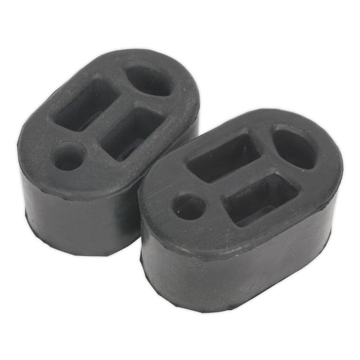 Sealey Exhaust Mounting Rubbers L70 x D45 x H37 (Pack of 2) EX01 Sealey  - Dynamic Drive