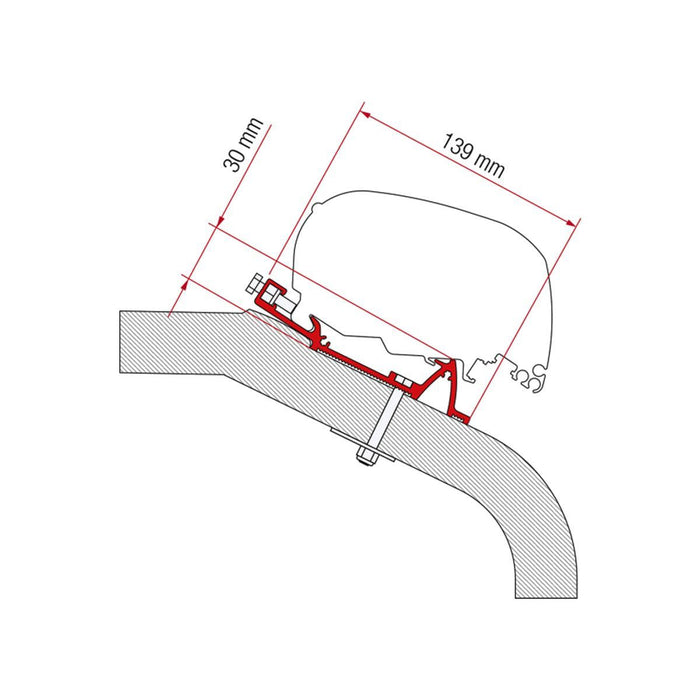 Fiamma LMC TEC 600 Adapter Kit for Awnings