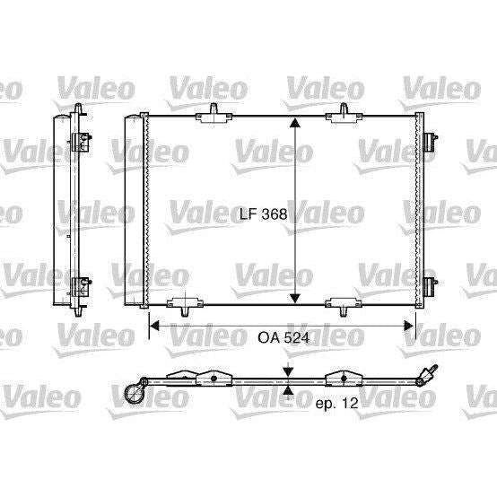 Valeo Air Conditioning Condenser 818015 Automotive Part fits Peugeot C3 2002-2005 Valeo  - Dynamic Drive